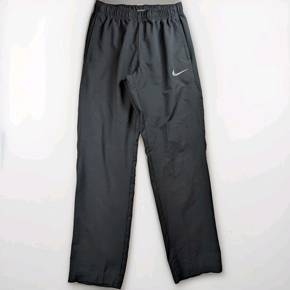 Women’s Nike Black Nylon Track Pants Medium Athletic Jogger Workout Gym Sports